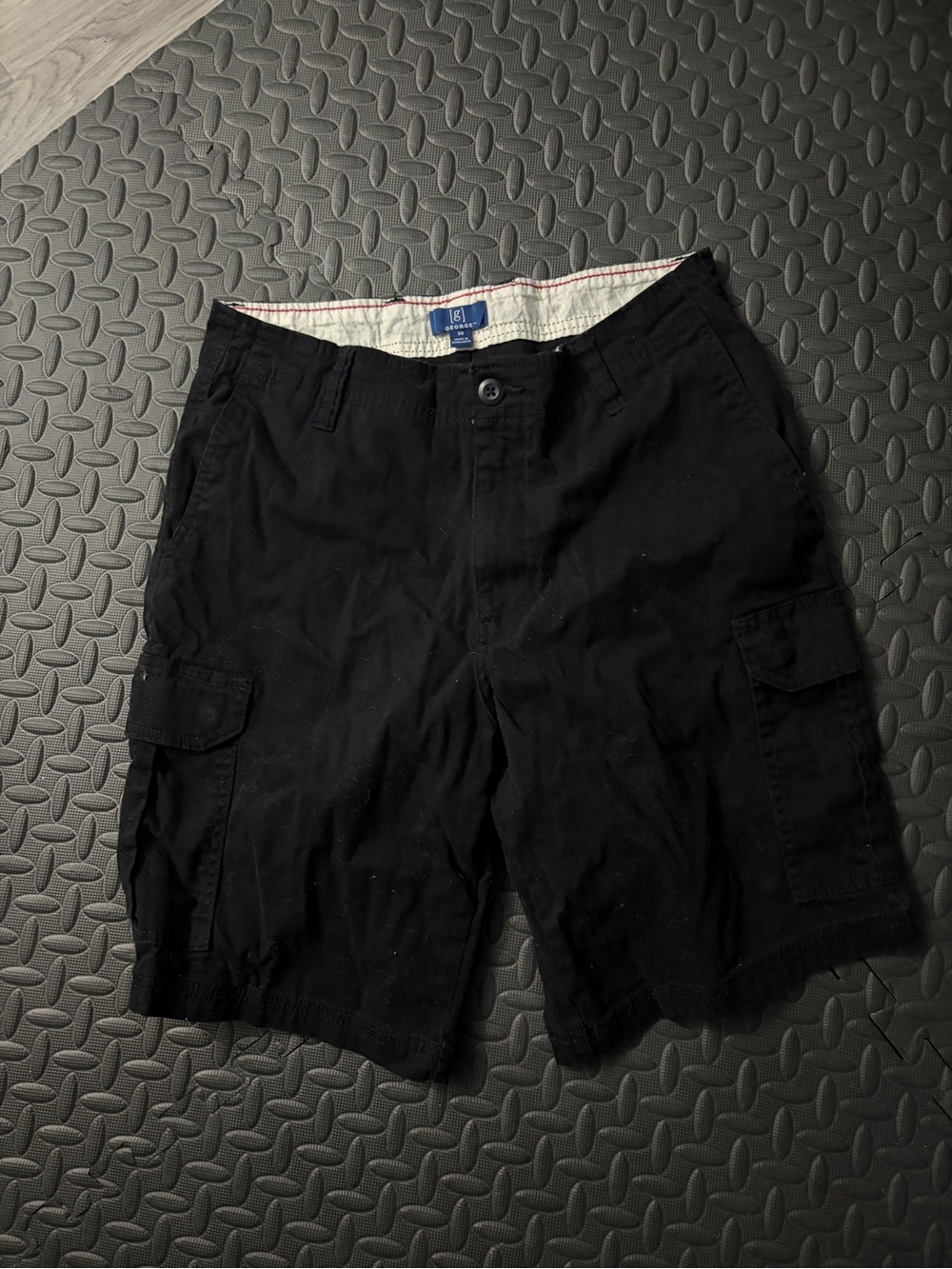 George Black Men's Cargo Shorts with Side Pockets